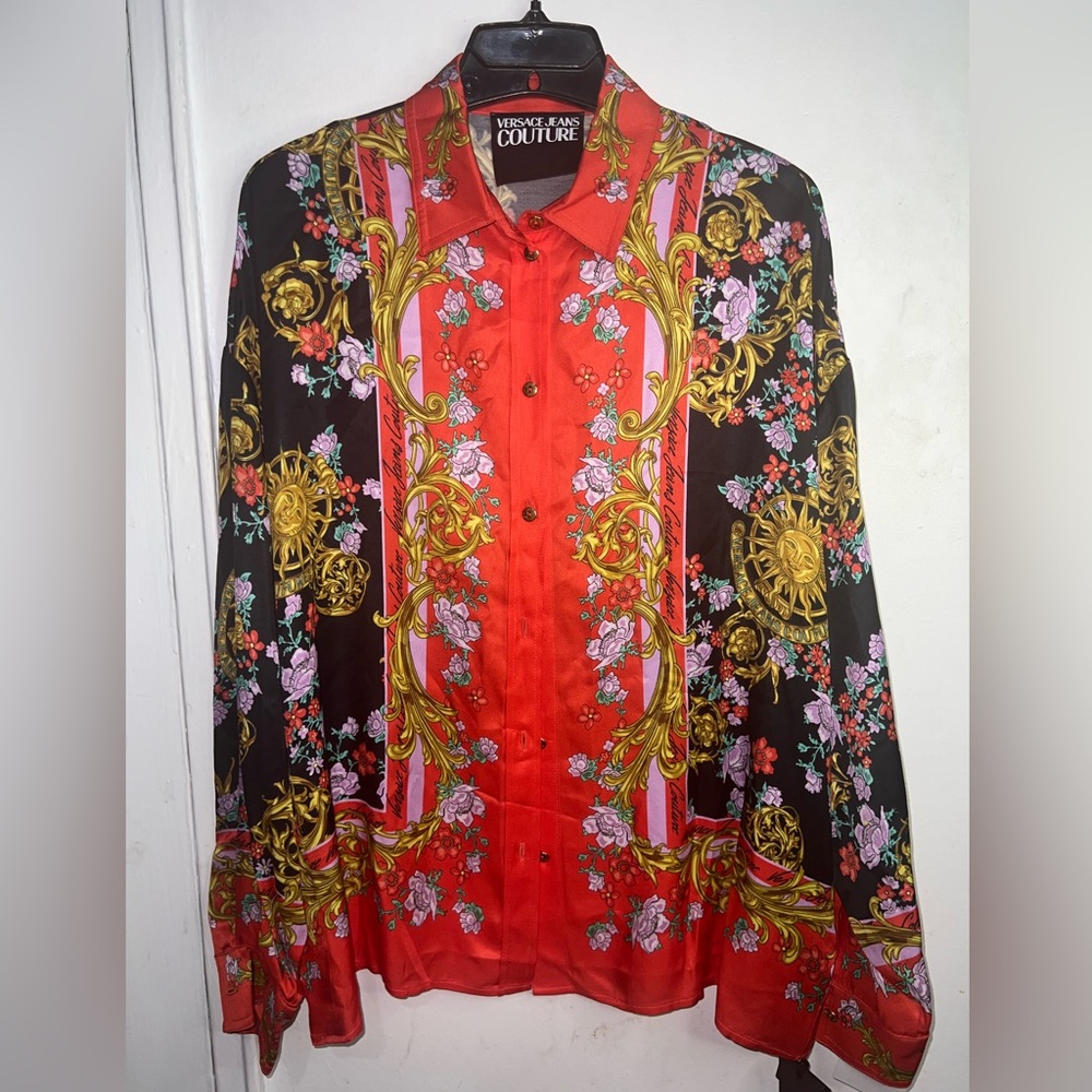 Versace silk top